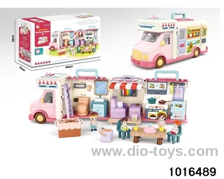 Gliding sound and light wagon in color box