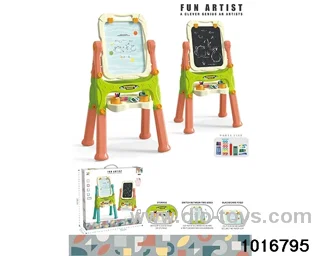 Vertical magnetic double-sided easel (high support feet) in color box