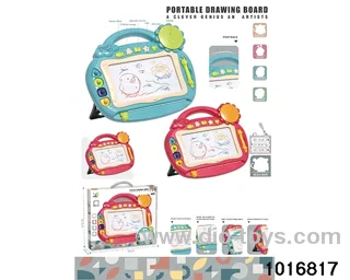Magnetic drawing board in window box