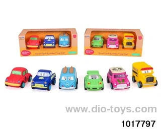 Enamel gliding car (2 models mixed) in display box