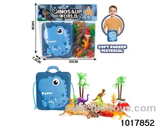 Dinosaur scene set in PP bag with header