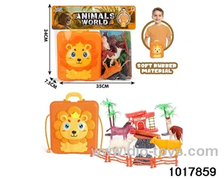 Forest animal scene set in PP bag with header