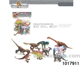 9pcs Dinosaur set in PP bag with header