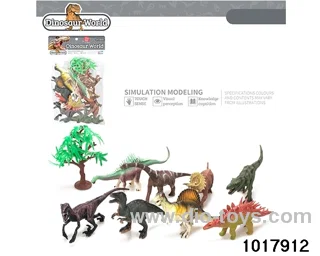 9pcs Dinosaur set in PP bag with header