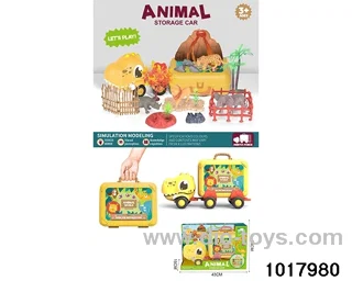 Animal scene set in window box