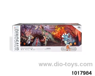 Dinosaur scene set in display box