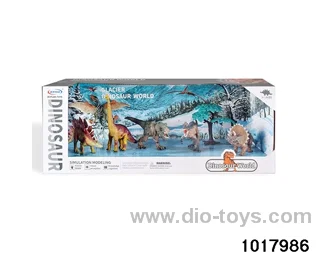 Dinosaur scene set in display box