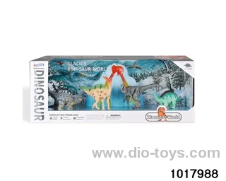 Dinosaur scene set in display box