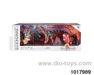 Dinosaur scene set in display box