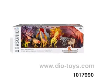 Dinosaur scene set in display box