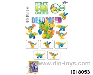 Disassemble dinosaur in color box