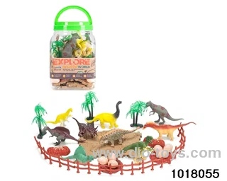 35pcs Dinosaur Set in Barrel