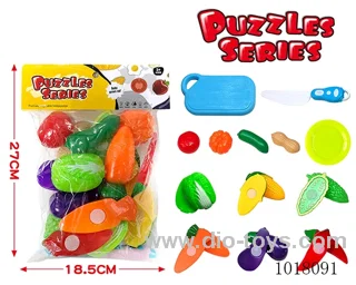 19pcs sliceable toy in PP bag with header