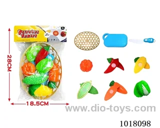 14pcs sliceable toy in PP bag with header