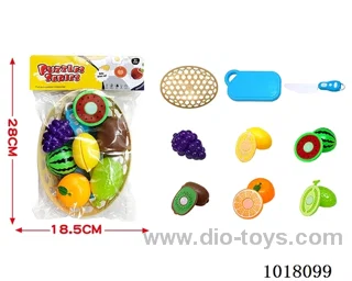14pcs Fruit cutting toy in PP bag with header
