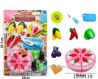 18pcs sliceable toy in Blister card