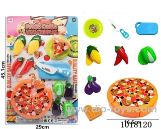 18pcs sliceable toy in Blister card