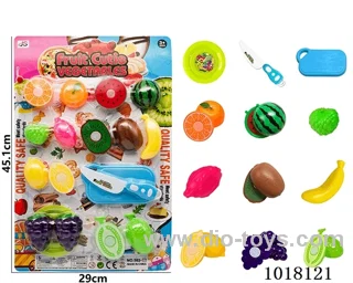 18pcs Fruit cutting toy in Blister card