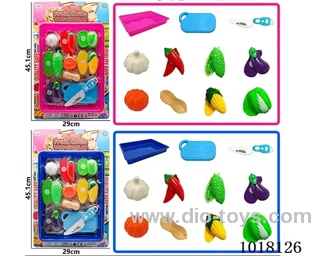 16pcs sliceable toy in Blister card