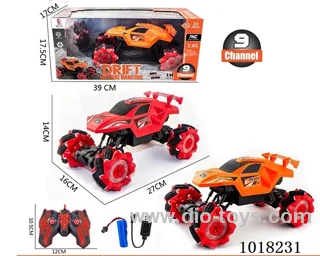 1:14 9ch RC Racing stunt car 2color mixed loading in window box