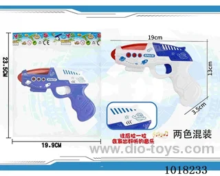 space police gun with music 2color mixed loading not include in opp bag
