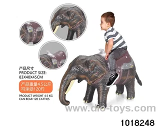 Mounted elephant with light horn sound in Hangtag