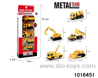 Sliding alloy car（5pcs）in window box