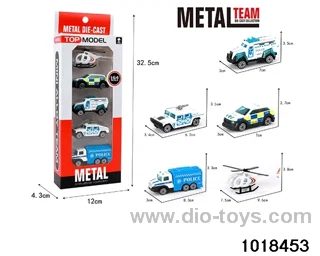 Sliding alloy car（5pcs）in window box