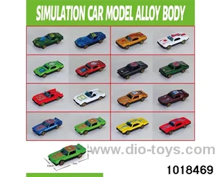Sliding alloy car in opp bag