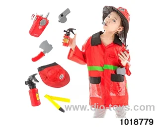 Fire protection suit with walkie talkie in PP bag with header