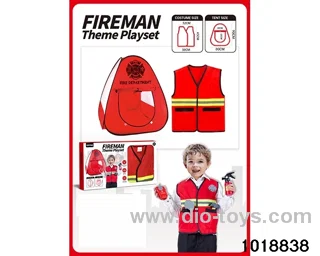 Fire tent set in window box