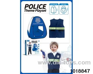 Police tent set in color box