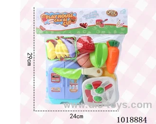 Fruit cutting toy in PP bag with header