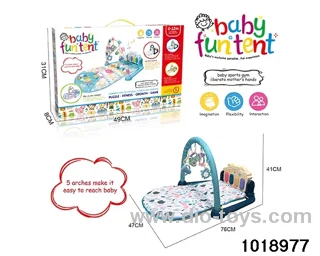 Foot piano crawling blanket W L/M in color box