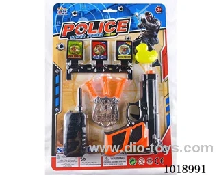 police gun set in blister card