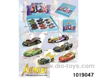 Alloy cars（12pcs) in display box