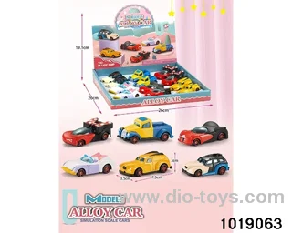 Alloy cars（12pcs) in display box