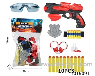 6pcs EVA gun set in PP bag with header