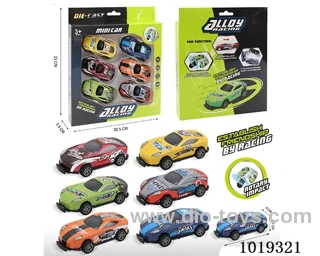 6pcs pull back car 8sets mixed loading in window box