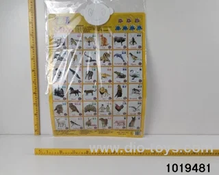 Animal Wall Chart in opp bag