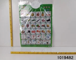 Fruit and vegetable wall chart in opp bag