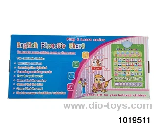 Russian-English double-sided audio wall chart in color box