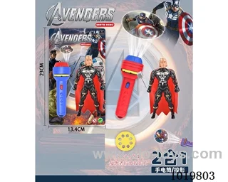 Projection flashlight with Thor band light