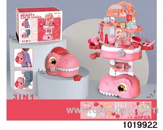 Dinosaur storage beauty table in paper card