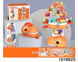 Dinosaur storage supermarket table in paper card