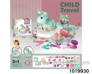 Pony travel satchel in paper card