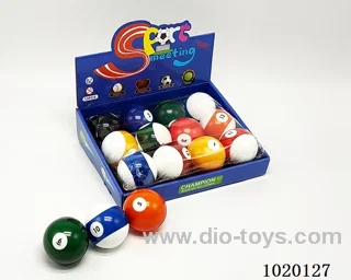 12PCS 6.3CM Bouncy Ball 4sets mixed loading in display box
