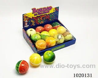 12PCS 6.3CM Bouncy Ball 4sets mixed loading in display box
