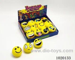 12PCS 6.3CM Bouncy Ball 4sets mixed loading in display box