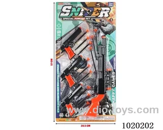 gun toys in blister card